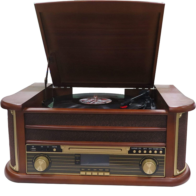 Denver MRD-51 | Equipo de música Denver vintage con tocadiscos para discos de vinilo, CD, cassettes, MP3, USB, SD, bluetooth y radio. Descripción, opiniones, fotos de este equipo de música tocadiscos de Denver.